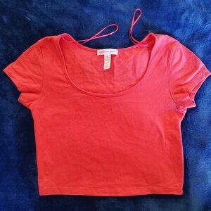 Coral crop top Medium